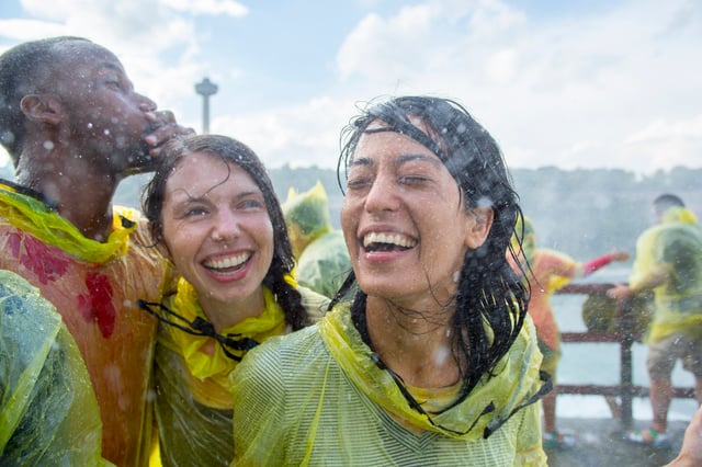 Cave of the Winds at Niagara Falls, a tourism destination.