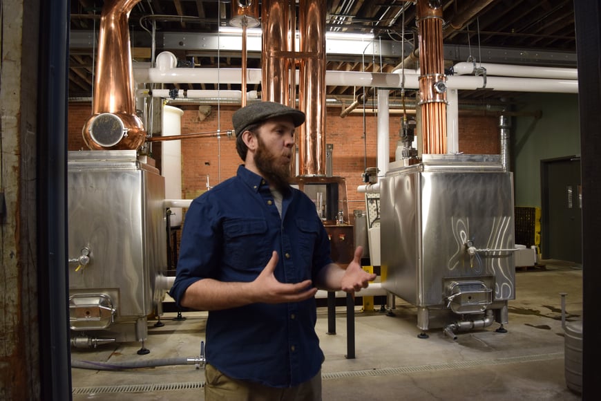 Lakeward Distillery is an economic beacon of Erie County with its mixed-use building and agribusiness focus.