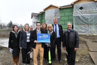 CCIDA and InBN staff at the site of the new Chautauqua Harbor Hotel.