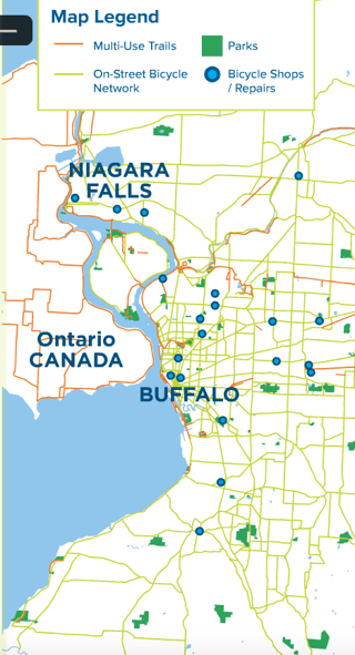 Map from Invest Buffalo Niagara Relocation Guide.
