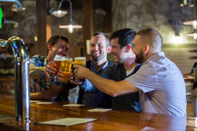 Beers at one of the micro-enterprise tourism spots in the City of Niagara Falls.